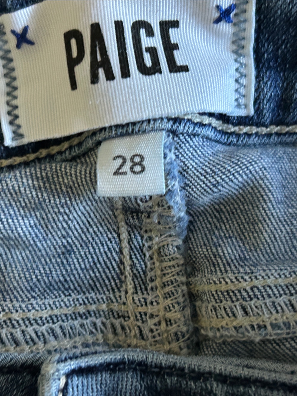PAIGE Women’s Skinny Jeans in Medium Blue - Stretch Denim Sz 28 - Picture 4 of 4